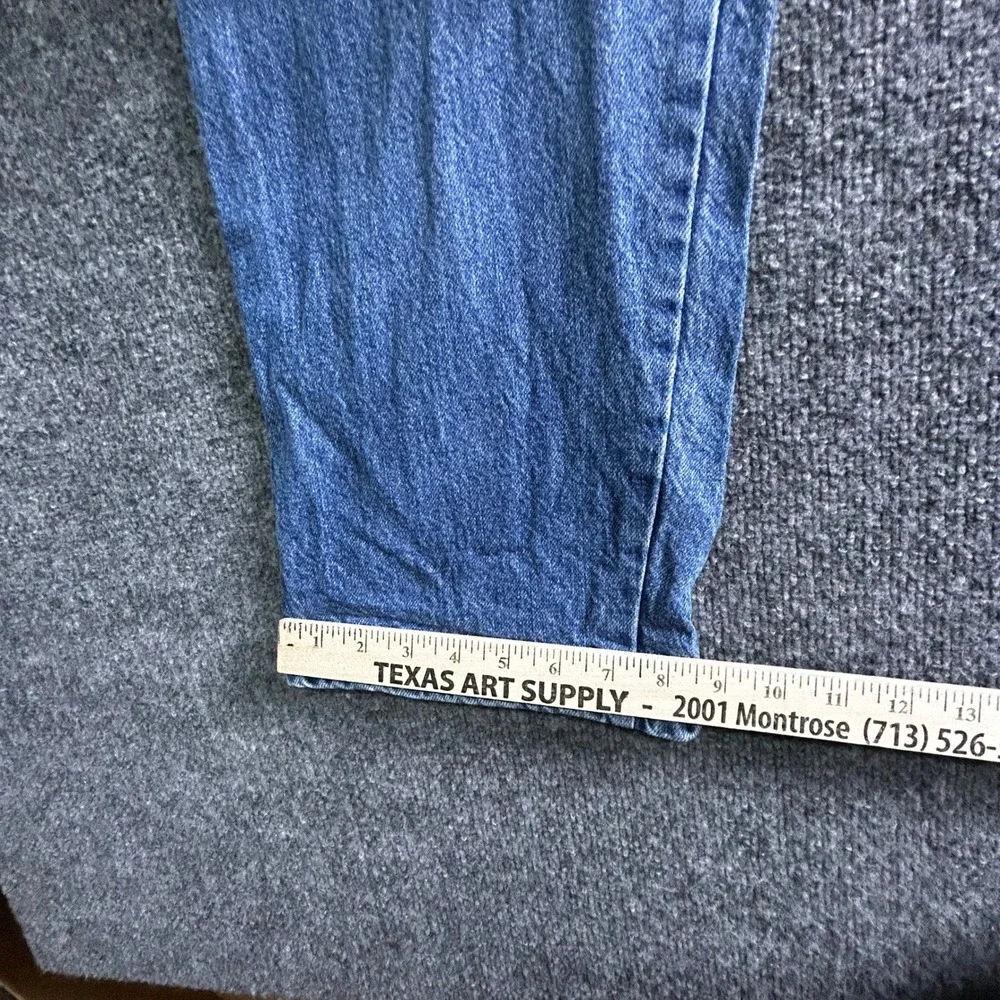 Wrangler Carpenter Jeans Mens Size 34x34 Blue Denim Utility Workwear Hammer Loop